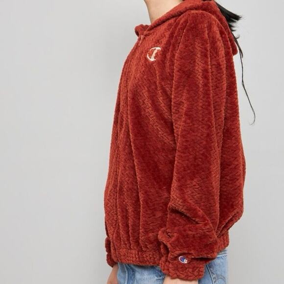 Champion Hoodie Fleece Jacket Zip Up Size Medium - Picture 2 of 8